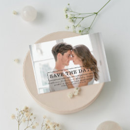 De moderne Foto van de Typografie sparen de Datum  Save The Date