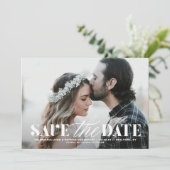 De Moderne Foto van de Typografie van de mengeling Save The Date (Staand voorkant)