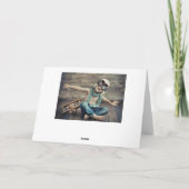 De moderne Foto van de Vakantie van Kerstmis van Feestdagen Kaart (Achterkant)