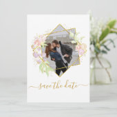 De moderne Foto van de Waterverf sparen de Datum Kaart (Staand voorkant)