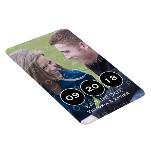 De Moderne Foto van Ebony Circles sparen de Magnet Magneet (Rechterzijde)