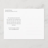 De Moderne Foto van Elegant sparen de Datum Aankondigingskaart (Achterkant)