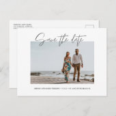 De Moderne Foto van Elegant sparen de Datum Briefkaart (Voorkant / Achterkant)