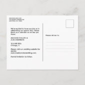 De Moderne Foto van Elegant sparen het Briefkaart  (Achterkant)