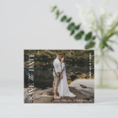 De Moderne Foto van Elegant sparen het Briefkaart  (Staand voorkant)