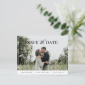 De Moderne Foto van Elegant sparen het Briefkaart  (Staand voorkant)