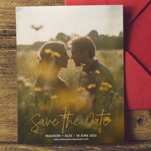 De Moderne Foto van Elegant sparen het Briefkaart 