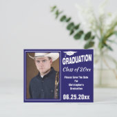 De moderne Foto van het Afstuderen bewaart het Bla Briefkaart (Staand voorkant)