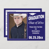 De moderne Foto van het Afstuderen bewaart het Bla Briefkaart (Voorkant / Achterkant)