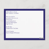 De moderne Foto van het Afstuderen bewaart het Bla Briefkaart (Achterkant)