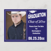 De moderne Foto van het Afstuderen bewaart het Bla Briefkaart (Voorkant)