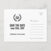 De moderne Foto van het Afstuderen sparen de Datum Aankondigingskaart (Achterkant)