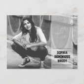 De Moderne Foto van het Afstuderen van de Banner s Briefkaart (Voorkant)