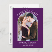 De moderne Foto van het Lijst van de Kunst Paars s Briefkaart (Voorkant / Achterkant)