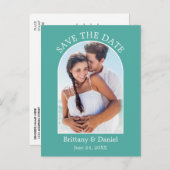 De moderne Foto van het Lijst van de Vlek Blauwgro Briefkaart (Voorkant / Achterkant)