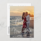 De moderne Foto van het Manuscript die de Foto ver Aankondigingskaart (Voorkant / Achterkant)