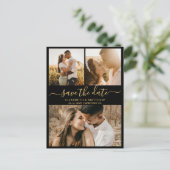 De moderne Foto van het Manuscript sparen de Datum Aankondigingskaart (Staand voorkant)