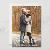 De moderne Foto van het Manuscript van de Borstel  Bedankkaart (Voorkant)