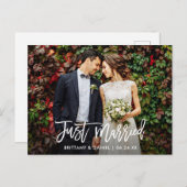 De moderne Foto van het Manuscript van de Borstel  Briefkaart (Voorkant / Achterkant)