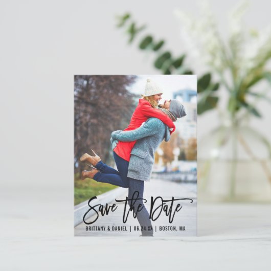 De moderne Foto van het Manuscript van de Borstel  Briefkaart (Staand voorkant)