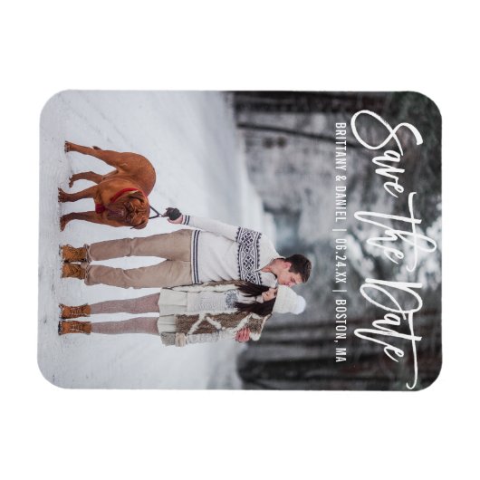 De moderne Foto van het Manuscript van de Borstel  Magneet (Horizontaal)