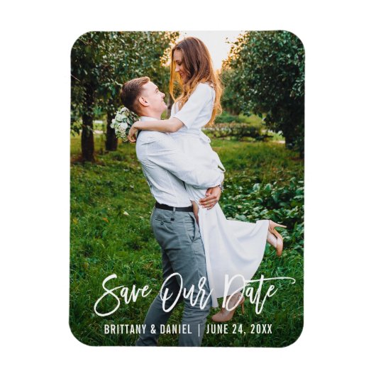 De moderne Foto van het Manuscript van de Borstel  Magneet (Verticaal)