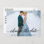 De moderne Foto van het Manuscript van de Calligra Briefkaart (Voorkant / Achterkant)