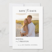 De moderne Foto van het Manuscript van het hedenda Save The Date (Voorkant)