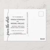 De moderne Foto van het Verloving van het Manuscri Briefkaart (Achterkant)