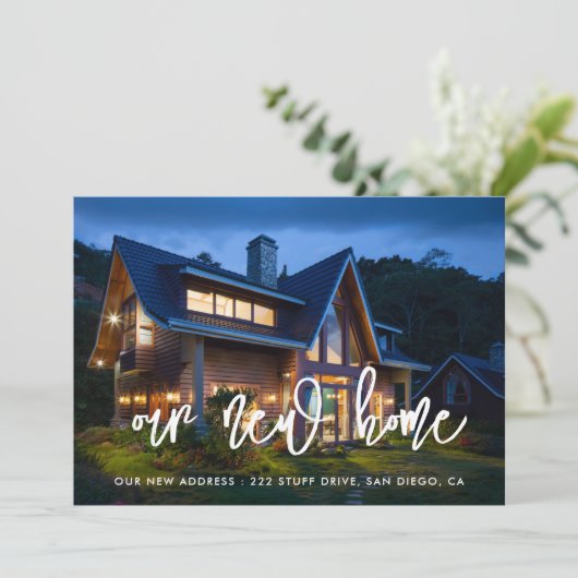 De moderne foto van vandaag: bericht aankondiging (Staand voorkant)