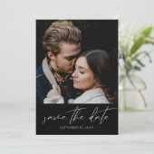 De moderne Foto Verticaal sparen de Datum Kaart (Staand voorkant)