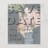 De moderne fotobruiloft van de begroting bewaart d flyer (Voorkant)