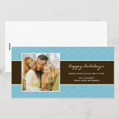 De moderne Fotokaart van het Vakantie van Circles Feestdagenkaart (Voorkant / Achterkant)