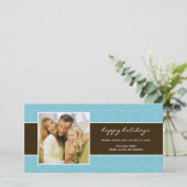 De moderne Fotokaart van het Vakantie van Circles Feestdagenkaart (Staand voorkant)