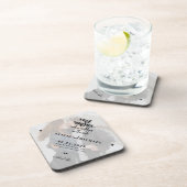 De moderne fotovrije bruiloft van de drink bewaart bier onderzetter (Rechterzijde)