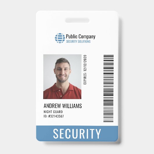 De moderne Garde van het Veiligheidsbedrijf #Cust  Badge (Voorzijde)