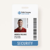 De moderne Garde van het Veiligheidsbedrijf #Cust  Badge (Voorkant)