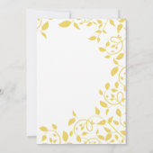 De moderne Gele Uitnodiging van het (Achterkant)