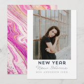 De moderne Gelukkige Bewegende Foto van het Huis Feestdagenkaart (Voorkant / Achterkant)