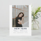 De moderne Gelukkige Bewegende Foto van het Huis Feestdagenkaart (Staand voorkant)