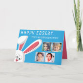 De moderne Gelukkige Collage van de Foto van het Feestdagen Kaart (Voorkant)