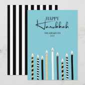 De moderne Gelukkige Kaart van de Vakantie van de (Voorkant / Achterkant)