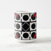 De moderne geometrie is Abstract met cirkels Koffiemok (Center)