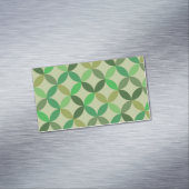 De moderne geometrie van de groene midden-eeuw magnetisch visitekaartje (Voorbeeld)