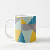 De moderne geometriekunst van de moderne tijd is e koffiemok (Links)