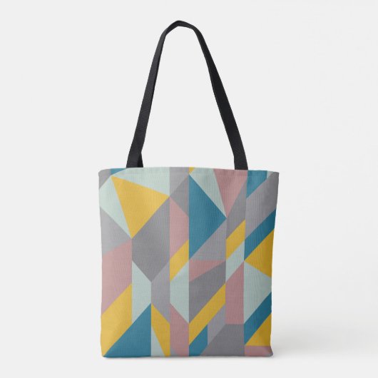 De moderne geometriekunst van de moderne tijd is e tote bag (Achterkant)