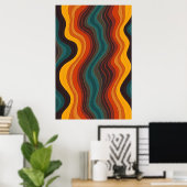 De moderne geometrische Abstracte kunst Poster (Thuiskantoor)