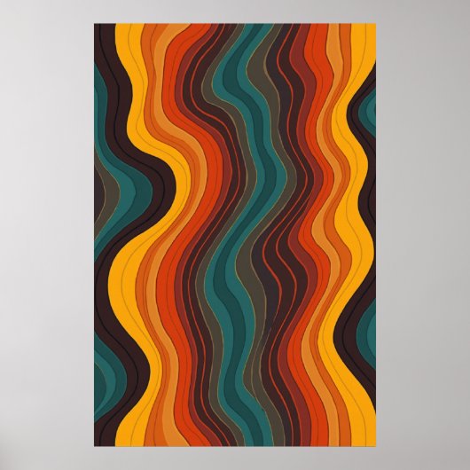 De moderne geometrische Abstracte kunst Poster (Voorkant)