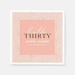 De moderne geometrische en partij van de servet