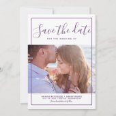 De moderne Geplande Foto sparen de Datum uitnodige Save The Date (Voorkant)